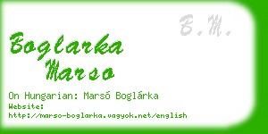 boglarka marso business card