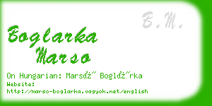 boglarka marso business card